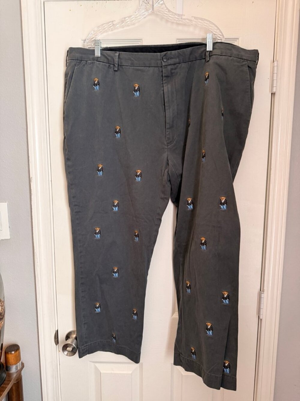 Polo Ralph Lauren Gray Polo Bear Chinos 48x30